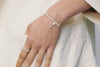 OLIO E ACETO Sterling Silver White Turquoise Beaded Bracelet Handmade OLIO-OA06A10-BAI White